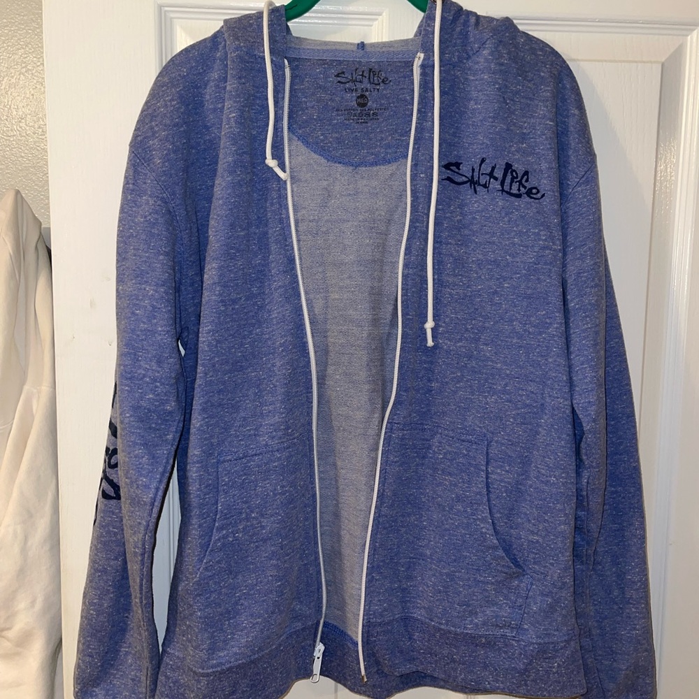 Salt Life purple/blue zip-up jacket! Size Medium! Barely worn!